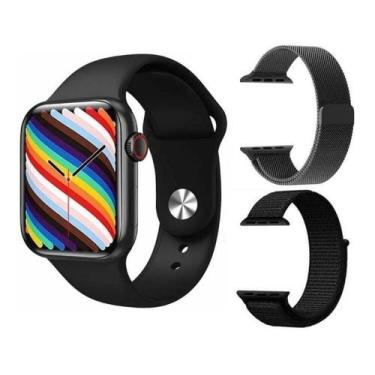 Imagem de Smartwatch Hw19 Original C/ 2 Pulseiras Celular Android Ios - Alzza