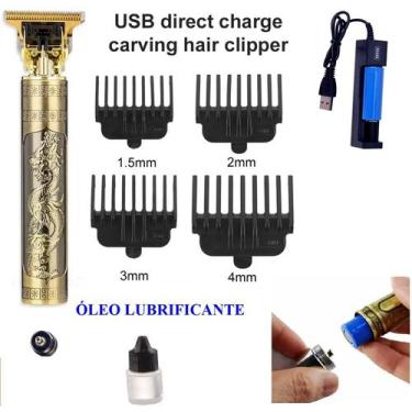Imagem de Maquina DRAGÃO Cortar Cabelo E Barbearia BARBA PERFEITA - HAIR TRIMMER