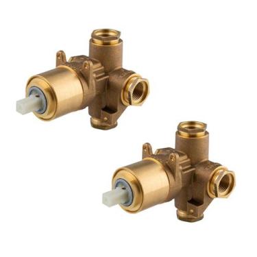 Imagem de Kit Misturador Base Monocomando Banheira/Chuveiro Alta Pressão 1/2 e 3