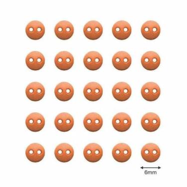 Imagem de Botão Small We Care About 6mm - 30 unidades - We  Care About, Caramelo