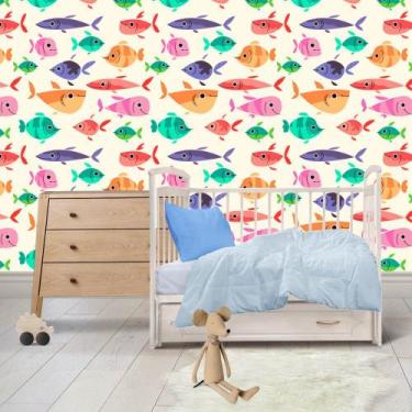 Imagem de Papel de Parede Adesivo Fundo do Mar - Kanto Store