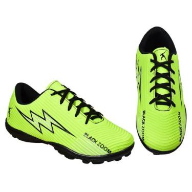 Imagem de Chuteira society Masculino Treino Escolar 34 ao 43 Profissional - blac