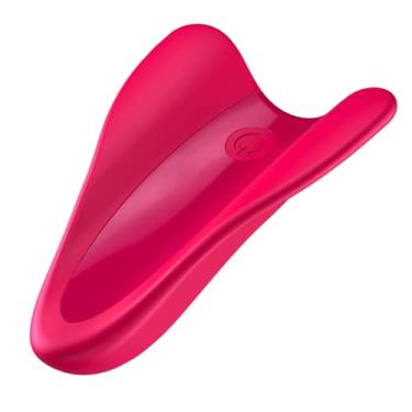 Imagem de Satisfyer High Fly Vibrador de Dedo - 10 Programas de Vibração para Estimulação do Clitóris, Pênis e Áreas Erógenas - Impermeável, Recarregável (Vermelho)