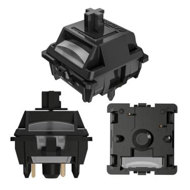 Imagem de Interruptores de teclado Gateron Ghost com mola de dois estágios, 48gf 5 pinos RGB SMD pré-lubrificado de fábrica para teclado mecânico MX para jogos (108 peças)