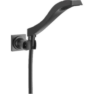 Imagem de Delta Torneira Dryden Single Spray Wall Mount Chuveiro portátil com mangueira, chuveiro de mão preto, varinha de chuveiro, chuveiro de mão, chuveiro destacável, preto fosco 55051-BL