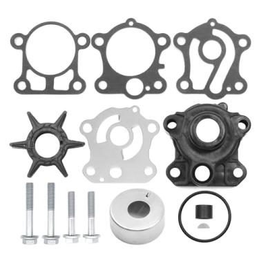 Imagem de Vkinman Kit de reparo da junta do impulsor da bomba de água 6H4W0078, substituição para modelos de motor de popa Yamaha 40HP 50HP 2 tempos 1984-1996, substitui 18-3429 6H4-W0078-A0-00 6H4-W0078-01-00