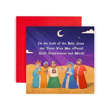 Imagem de Huxters Cartões de Natal para mulheres e homens – Cartão dourado de olíbano e mercadoria de feliz Natal para ele e sua família feriado de Natal – cartão de pai mãe irmão irmã tia tio filha