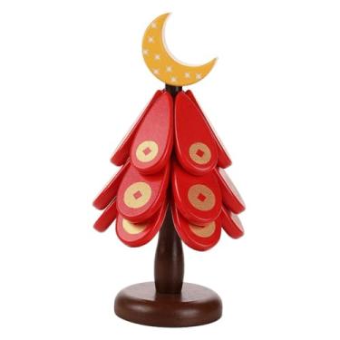 Imagem de IEUDNS Trivets de madeira para pratos quentes, porta-copos em forma de árvore, proteção de mesa para tigela, bule, bancadas, canecas, Lua