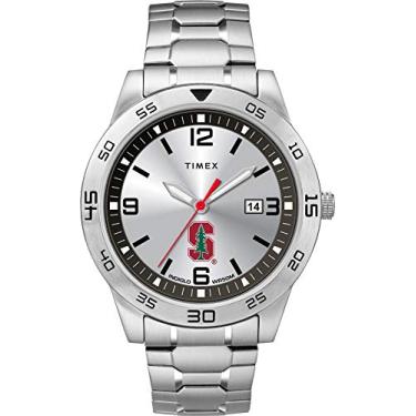 Imagem de Timex Tribute Relógio masculino Citation 42 mm Quartzo com pulseira de aço inoxidável, Stanford Cardinal, Relógio de quartzo