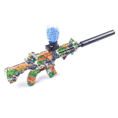 Imagem de Arminha De Bolinhas Gel Orbezz Ak47 M416 Eletrica Colorida Brinquedo -