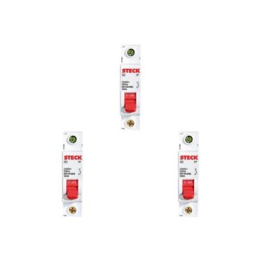 Imagem de Kit C/3 - Disjuntor Steck Din Unipolar 32A Sd61 3Ka