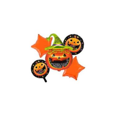 Imagem de Balão festa halloween 2 (1 kit de balões com 5 unidades) - Royal Toys