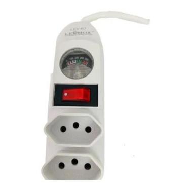 Imagem de Régua de Extensão com Filtro de Linha  5 Tomadas, Fusível e Chave Liga