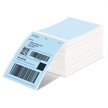 Imagem de Etiquetas térmicas Phomemo 4x6 500 unidades Blue Mailing para envio