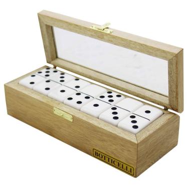 Imagem de Estojo / Porta Dominó em Madeira  - Botticelli - Cód. 612