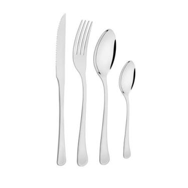 Imagem de Faqueiro Tramontina Havana 24 Peças com Facas para Churrasco, Inox, 24