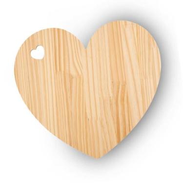 Imagem de Tábua Coração Porta Frios Bolos Frutas Festa Decoração 18cm - Bloom