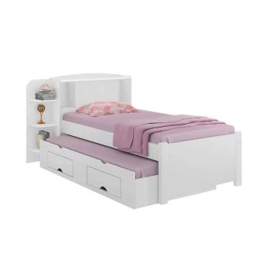 Imagem de Cama Para Solteiro MilÃªnio Com Box 2 Gavetas Plus 100 MDF