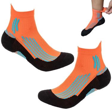 Imagem de Meia Esportiva Cano Curto Compressao Corrida Treino Academia Atividade Fisica Esporte Respiravel Confortavel Resistente Estabilidade