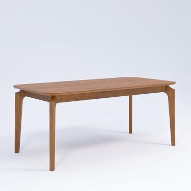 Imagem de Mesa Ficus Natuame 77cm x 80cm x 180cm Tampo em MDF Madeira/Cinamomo