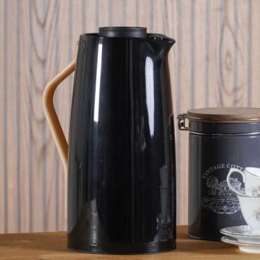 Imagem de Garrafa Térmica Para Café Chá Premium 1 Litro Cabo em Madeira Tampa Ve