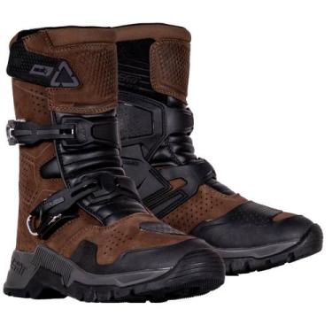 Imagem de Bota Leatt Adventure Hydradi 7.5 Curta - Impermeável, Marrom, 11 USA 4