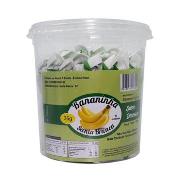Imagem de Bananinha Santa Branca 100% Artesanal - Pote Com 30un