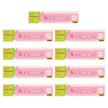 Imagem de Kit 9 Pomadas Para Prevenção De Assaduras Babymed Rosa 45g - CIMED