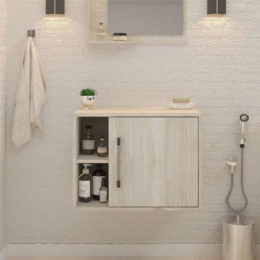 Imagem de Gabinete de Banheiro Soft 1 pt Snow 60 cm