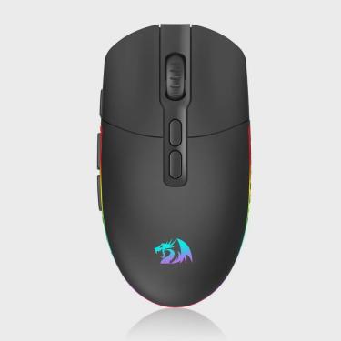 Imagem de Mouse gamer sem fio redragon invader pro wireless rgb - M719RGB-PRO preto