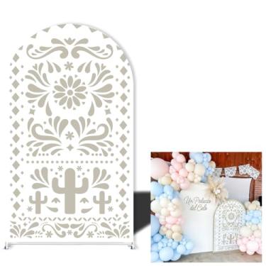 Imagem de Capas de suporte de arco com tema do México para festa de casamento festa de casamento fundo de aniversário batismo x adereços de decoração de chá de bebê (120 x 220 cm (L48" A 86"), G-3742)