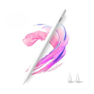 Imagem de Caneta Pencil Para iPad com Palm Rejection e Ponta de Alta Precisão de 1.0mm iPad Air Mini Pro - Branca - Premium