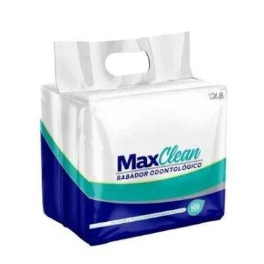 Imagem de Babador Odontológico Descartável MaxClean Com 100 unidades Branco - Ma
