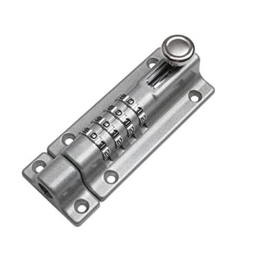 Imagem de AIUCO Fechadura de segurança, combinação de cadeado de 4 dígitos, combinação de cadeado com parafuso deslizante, armário de comunicação, fechadura com senha