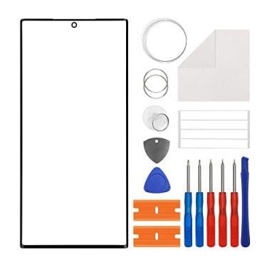 Imagem de [Novo] Painel de vidro frontal Duotipa de substituição para Samsung Galaxy S23 Ultra SM-S918 com kit de ferramentas de reparo (sem toque LCD e digitalizador).