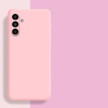Imagem de Capa protetora de silicone líquido para Samsung Galaxy A15 A25 A35 A55 A22 A32 A52 A13 A23 A33 A53 A14 A24 A34 A54 4G 5G, rosa claro, para A32 4G