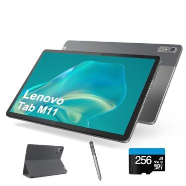 Imagem de Lenovo Tablet Tab M11 de 11 polegadas 1920 x 1200, 4 GB de RAM, SSD de 128 GB + cartão SD de 256 GB, Octa-Core MediaTek Helio G88, Android 13, sensor de luz ambiente, bateria de longa duração, Dolby