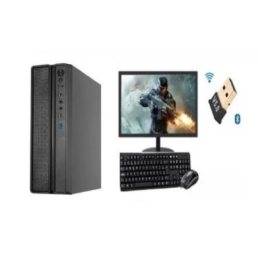 Imagem de Mini Pc Intel Core I7 16gb Ram Ssd 240Gb MONITOR 23 TECLADO E MOUSE WI