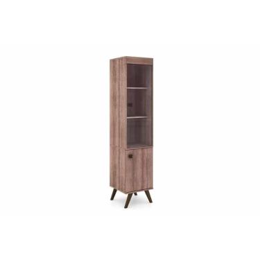 Imagem de Cristaleira Sala Jantar Rt3105 C- 1 Porta E 1 Gaveta Rustico - Movelbento