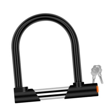 Imagem de Vaveren Trava de bicicleta elétrica, trava de motocicleta e scooter, em formato de U para bicicleta, com chaves,