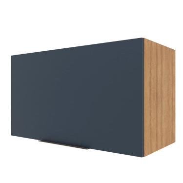 Imagem de Armário Aéreo Para Geladeira Bartira Cristal Com 1 Porta Lâmina De Mel-azul Royal