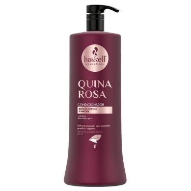 Imagem de Condicionador Quina Rosa Brilho Intenso E Maciez Haskell 1000ml