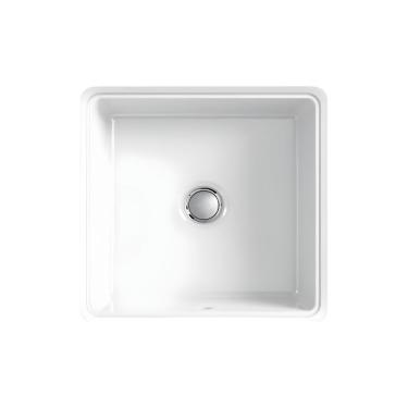 Imagem de Cuba Para Banheiro Kohler Vox Petit De Embutir Quadrada 40x40cm Branca 28635br-0