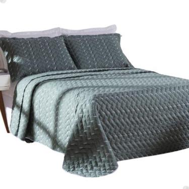 Imagem de Kit 3 Peças Cobre Leito King Size HT 400 Fios Bordado Hotel - MR Enxov