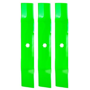 Imagem de JYLEYJ (Pacote com 3) GY20852 Lâmina de alta elevação GX21784 AM141035 Lâminas John Dee re adequadas para John Dee re 145 155C D140 D150 E140 E150 LA145 LA155 X140 X165 Z245 Z255 com cortador de deck