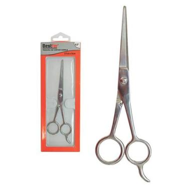 Imagem de Tesoura P/cortar Cabelo Aço Inox 17cmx5cm 6.5''pol - Bestfer