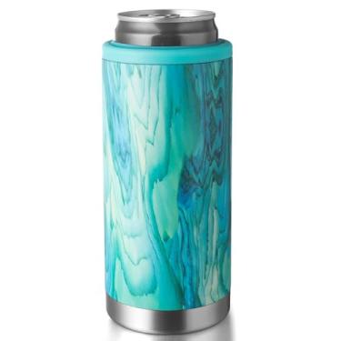 Imagem de Zioliopaner Refrigerador De Latas Fino 4 Em 1 Com Parede Dupla Aço Inoxidável E Manga Térmica Para Bebidas 355 Ml, Cerveja Slim, Refrigerantes Gás Energéticas, Comuns Ou Garrafas