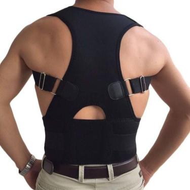 Imagem de Cinta Postural Corretor Postura Magnético Colete Moderna P