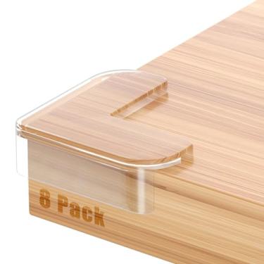 Imagem de TenLaitech Pacote Com 8 Protetores De Canto À Prova Bebês, Cantos E Bordas, Mesa Transparente Extra Grande Para Proteção Segurança, Amortecedores, Móveis Afiados, Formato L