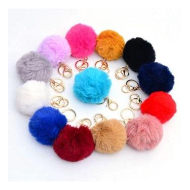 Imagem de Chaveiro Pompom De Pelúcia Macio Para Pendurar Bolsas,arro - Unistar, 